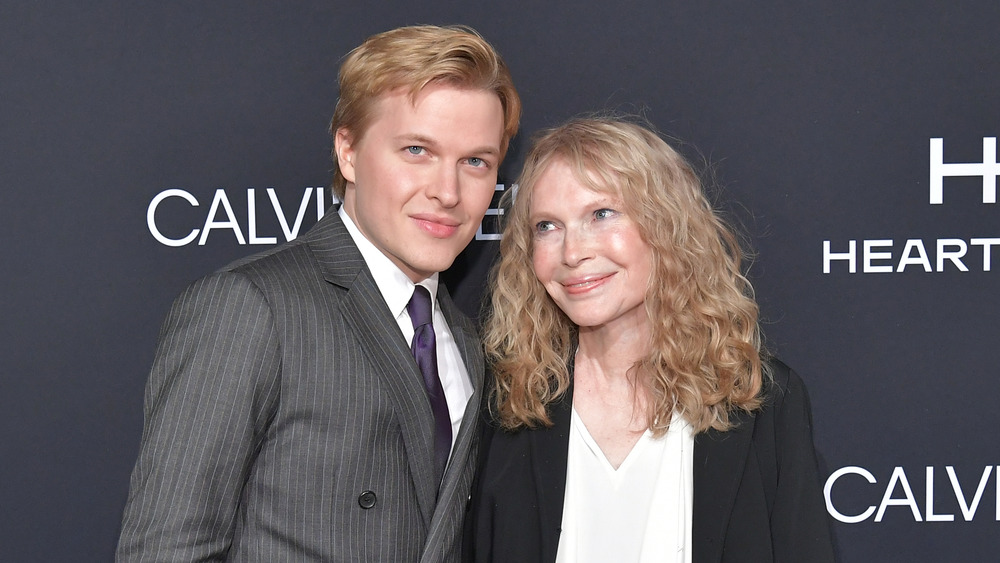 Mia Farrow with son, Ronan 
