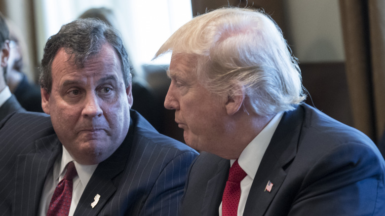 Chris Christie and Donald Trump in conversation