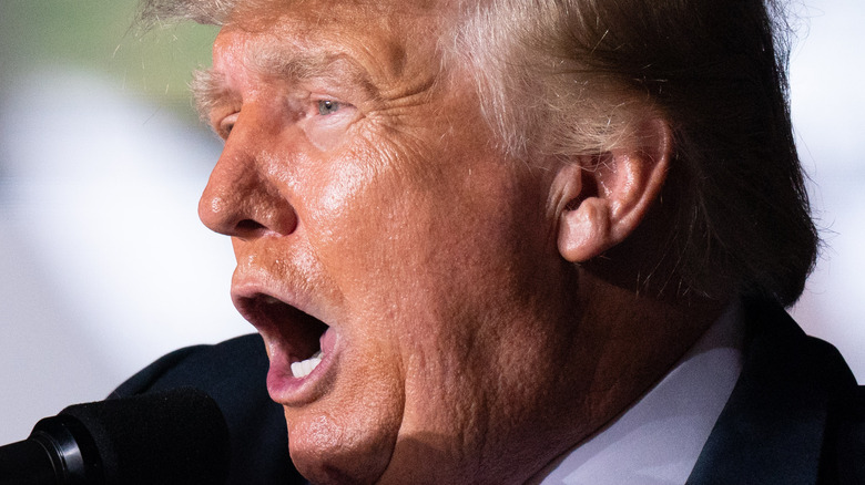 Former President Donald Trump speaking 