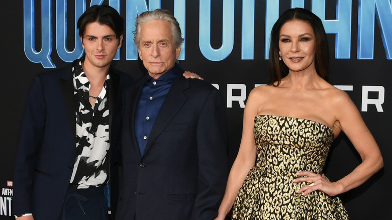 Dylan and Michael Douglas with Catherine Zeta-Jones