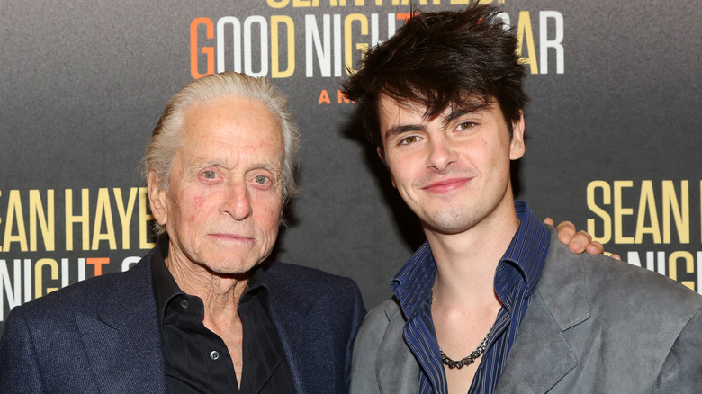 Michael Douglas and Dylan Douglas