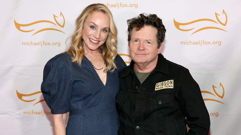 Tracy Pollan and Michael J. Fox on the red carpet