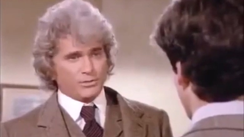 Michael Landon and Matthew Labyorteaux in "Little House: Look Back To Yesterday."