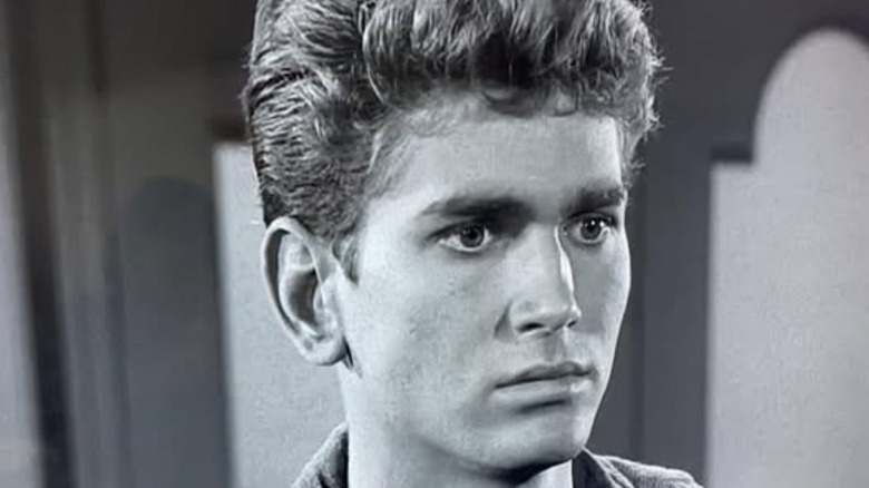 Michael Landon as Tad Cameron in Season 1, Episode 6 of 1950s TV series "Tales of Wells Fargo."