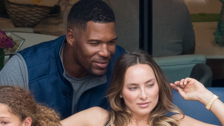 Michael Strahan with Kayla Quick