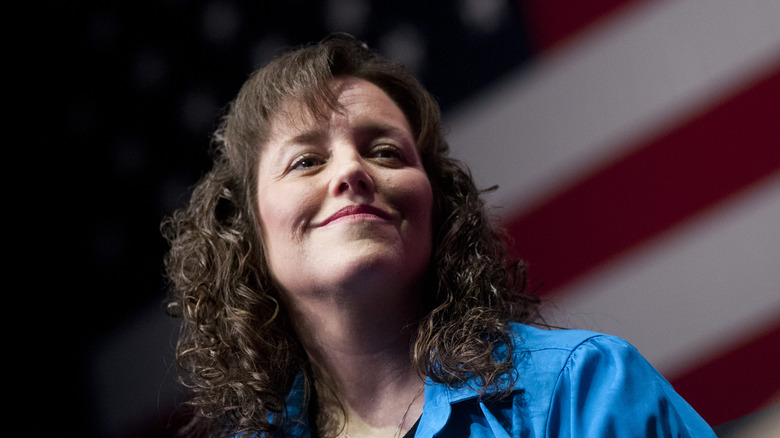 Michelle Duggar green shirt 2014