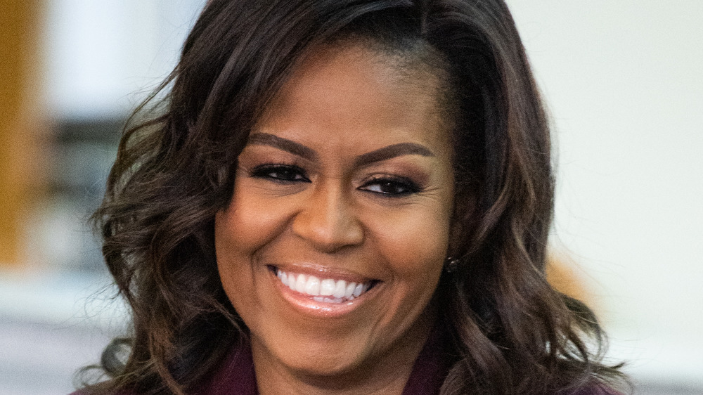 Michelle Obama smiling