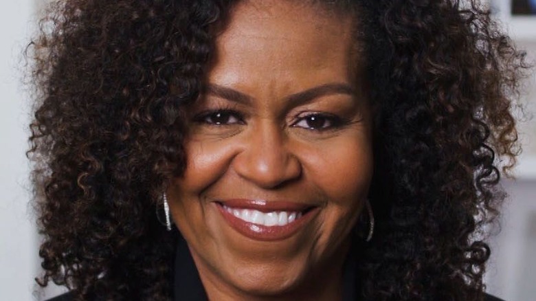 Michelle Obama smiling