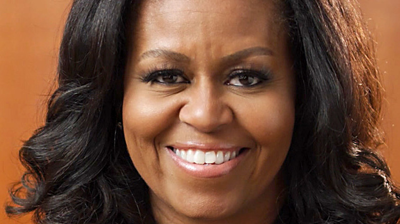 Michelle Obama smiling