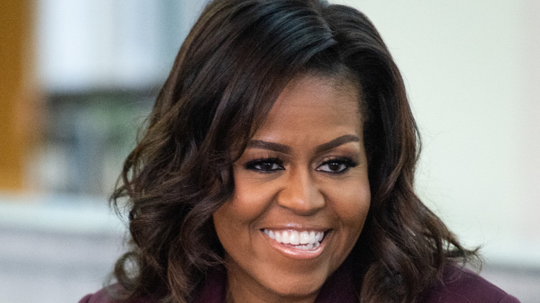 Michelle Obama smiling