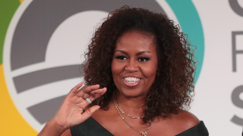 Michelle Obama smiling