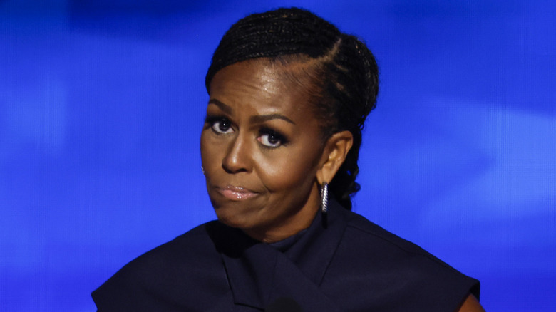 Michelle Obama smirking