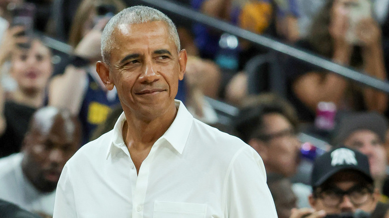 Barack Obama smiling