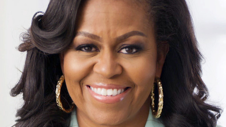 Michelle Obama smiling