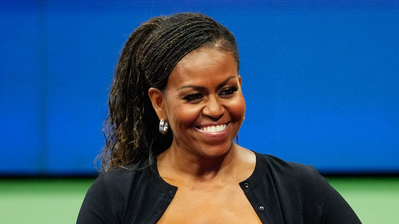 Michelle Obama smiling
