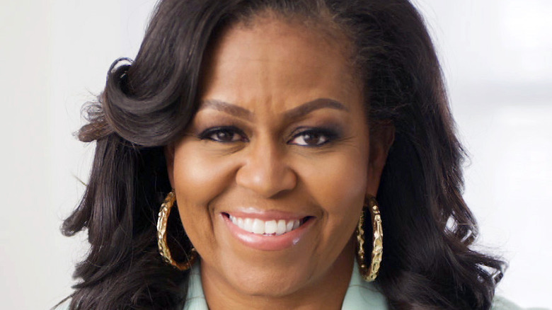 Former First Lady Michelle Obama smiling