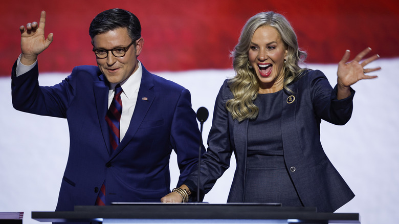 Mike and Kelly Johnson at the 2024 Republican National Convention.