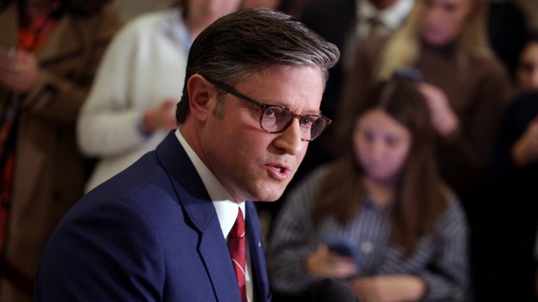 Mike Johnson holds a conference at the US Capitol in Washington, DC (2025)