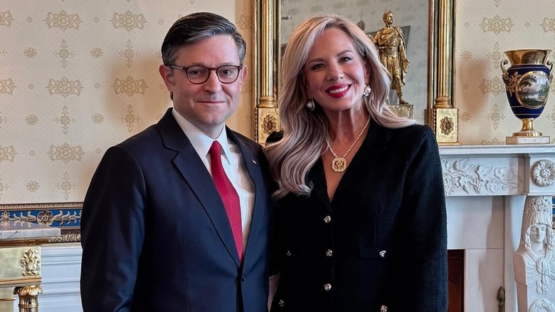 Mike Johnson inside with Kelly Lary.