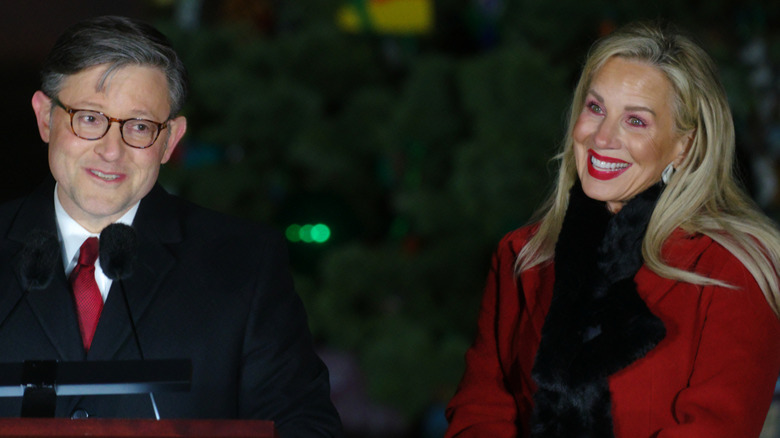Mike and Kelly Johnson at the White House tree lighting