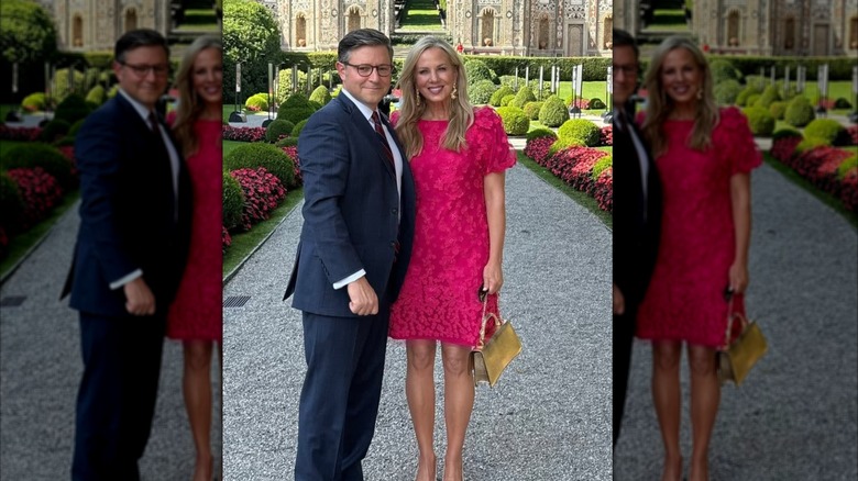 Mike and Kelly Johnson in a garden