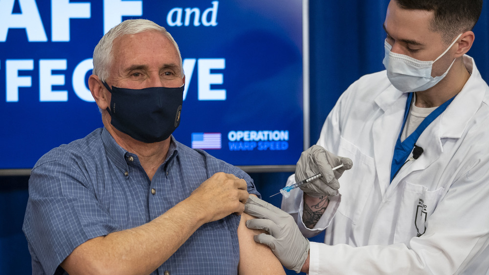 Mike Pence receives COVID-19 vaccine