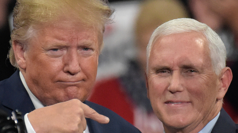 Former President Donald Trump and former Vice President Mike Pence