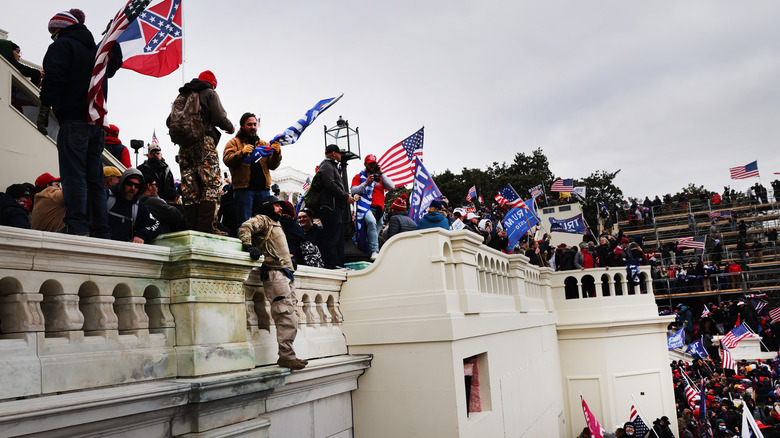 January 6 insurrection outside the Capitol