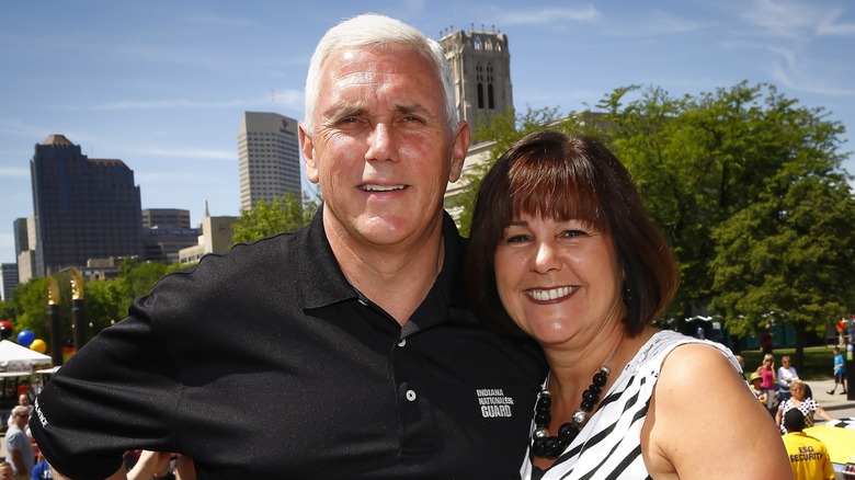 Mike and Karen Pence at the Indy 500