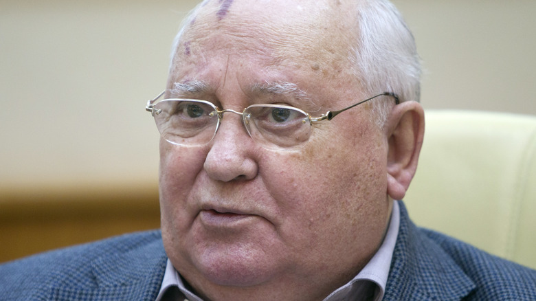 Mikhail Gorbachev speaking  