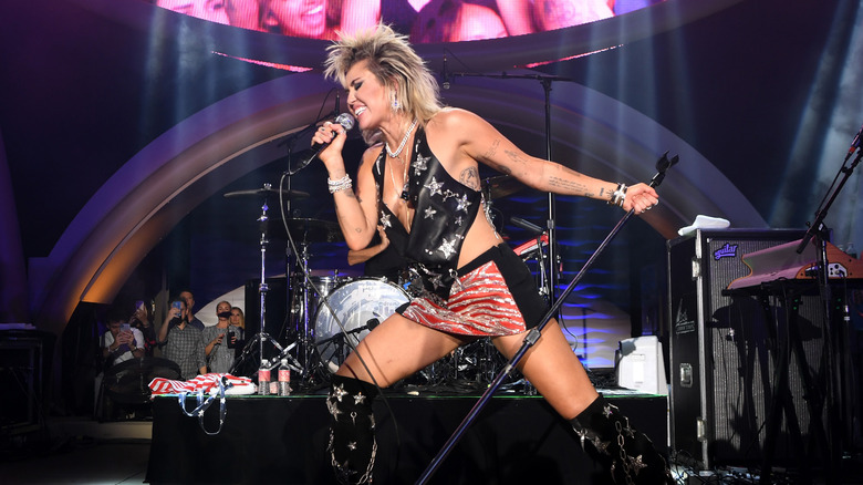 Miley Cyrus performing