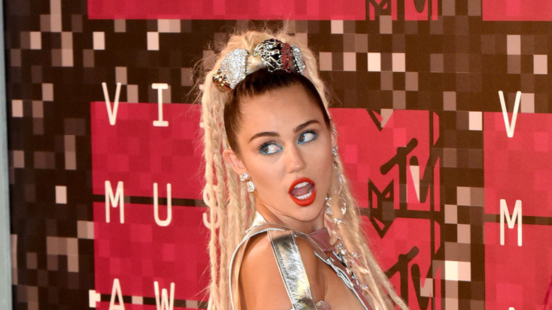 Miley Cyrus posing