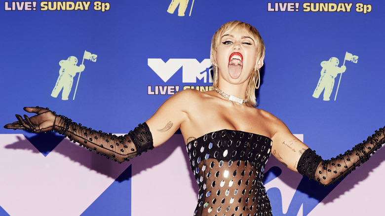 Miley Cyrus posing
