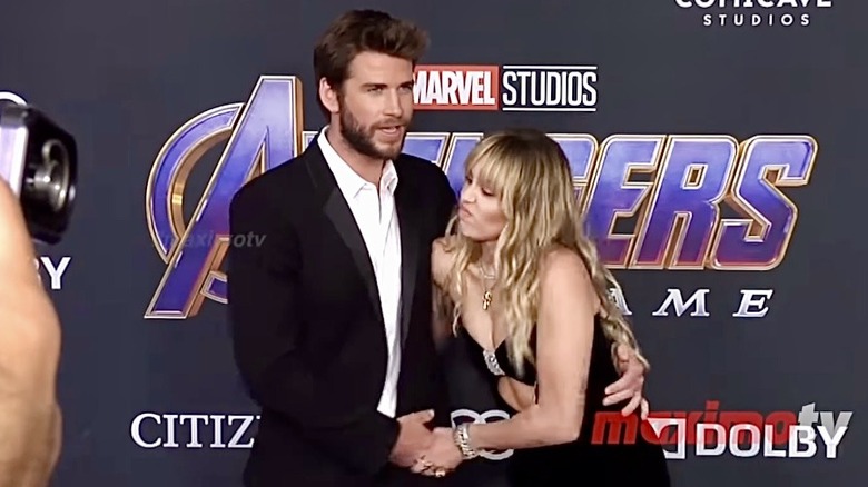 Miley pushing Liam