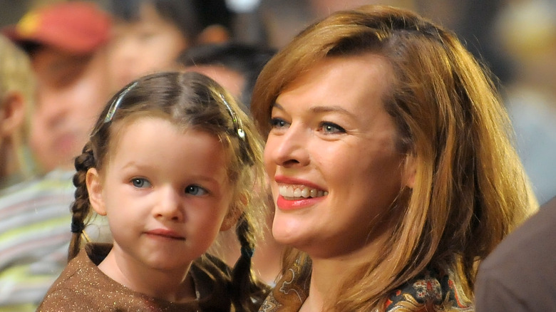 Ever Anderson and Milla Jovovich