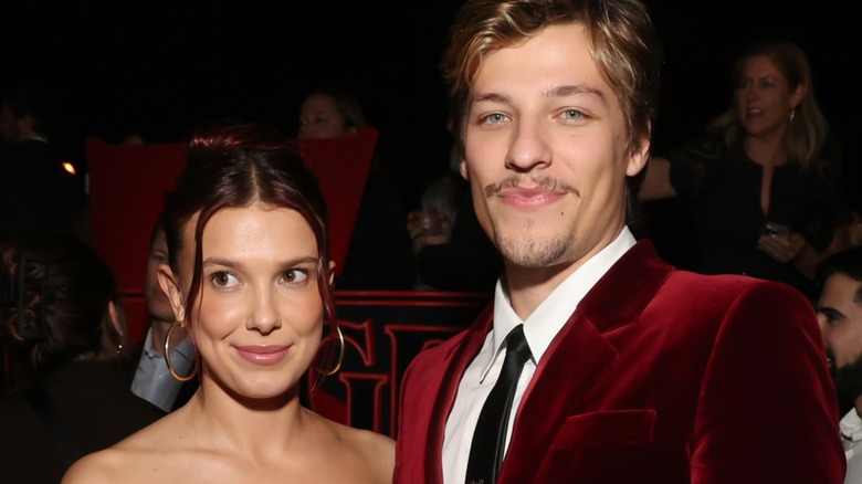 Millie Bobby Brown and Jake Bongiovi attend Netflix's premiere of Season 5 of "Stranger Things" in Hollywood, CA (2025)