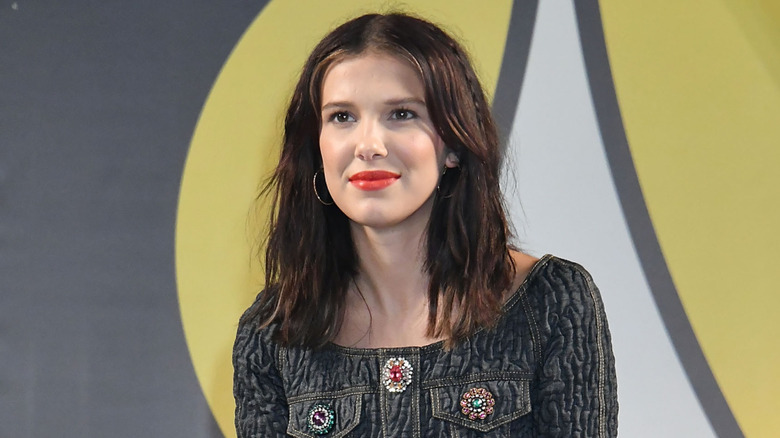 Millie Bobby Brown on stage at Osaka Comic Con