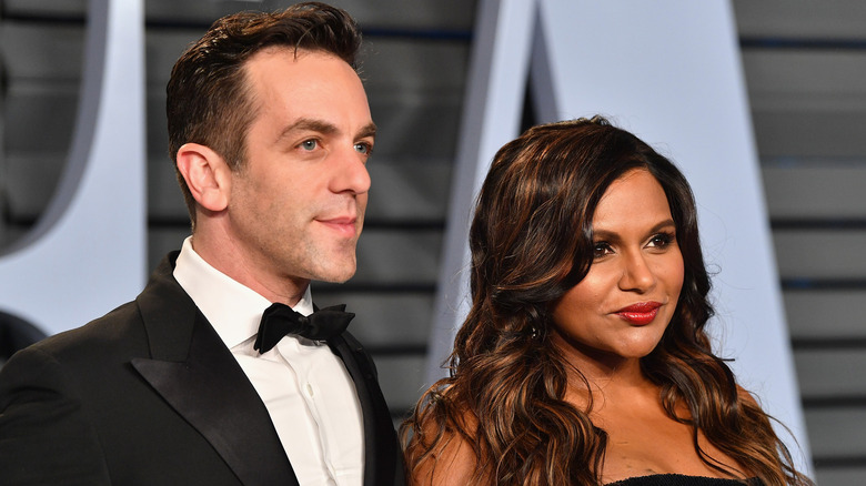 Mindy Kaling and BJ Novak posing