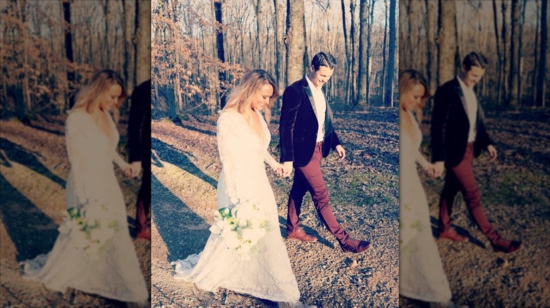 Miranda Lambert and Brendan McLoughlin walking together