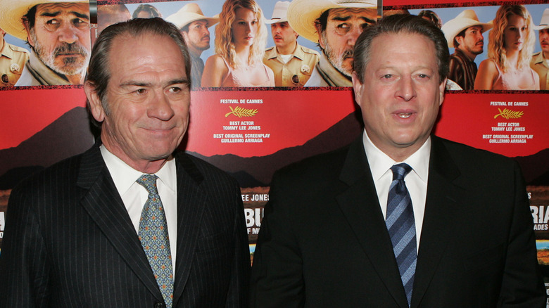 Al Gore and Tommy Lee Jones in December 2005