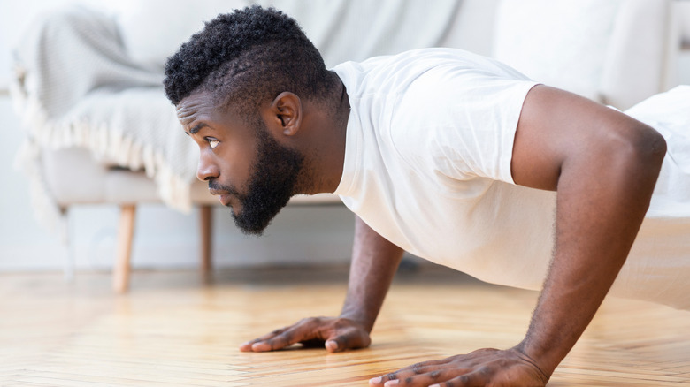 Man doing push-up