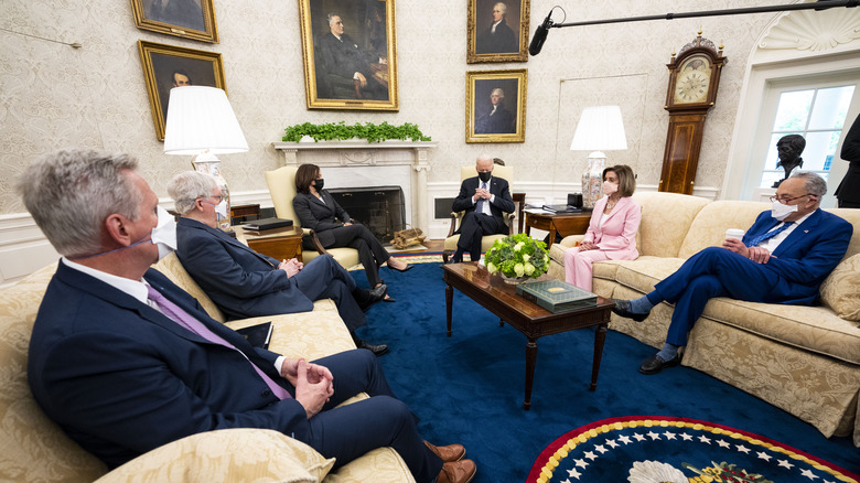 Joe Biden with Senate and House leaders 