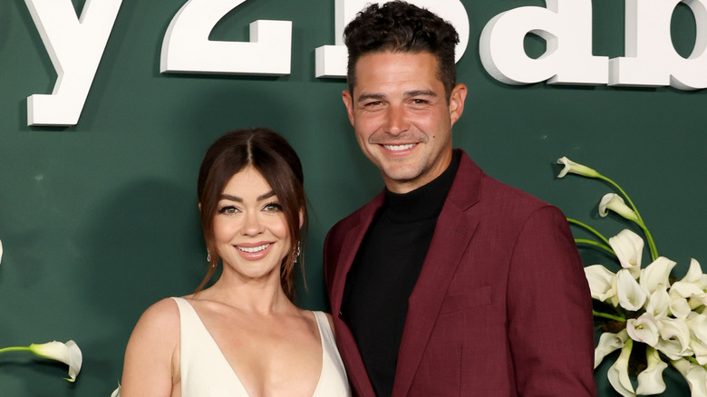 Sarah Hyland and Wells Adams at the Baby2Baby Gala