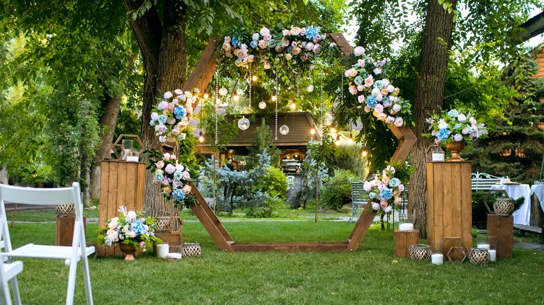 Wedding ceremony arches 