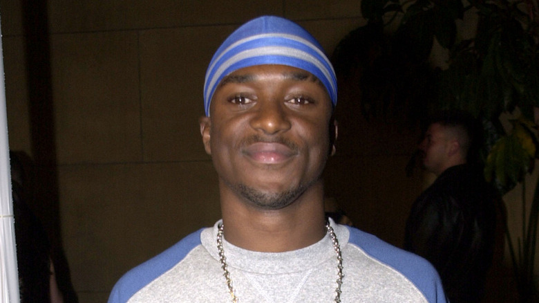Lamont Bentley smiling at the Egyptian Theatre in 2001