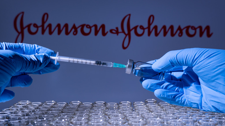 vials of Johnson & Johnson vaccine