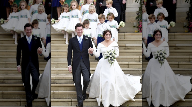 Princess Eugenie and Jack Brooksbank on their wedding day in Windsor, 2018.
