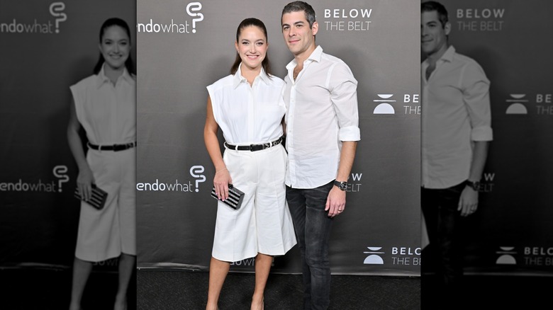 Alaia Baldwin and Andrew Aronow attend the Los Angeles Screening of "Below The Belt"