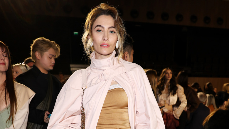 Paris Jackson attending a fashion show.