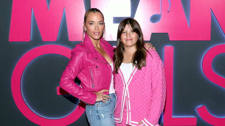 Teddi Mellencamp smiling with her daughter Slate
